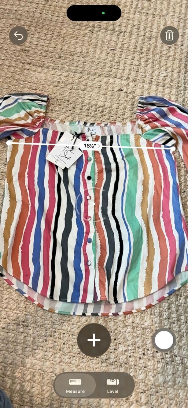 Rochelle Behrens Nwt Multicolor Stripe Square Neck Blouse | Tuckernuck Coastal C — image 7 of 8